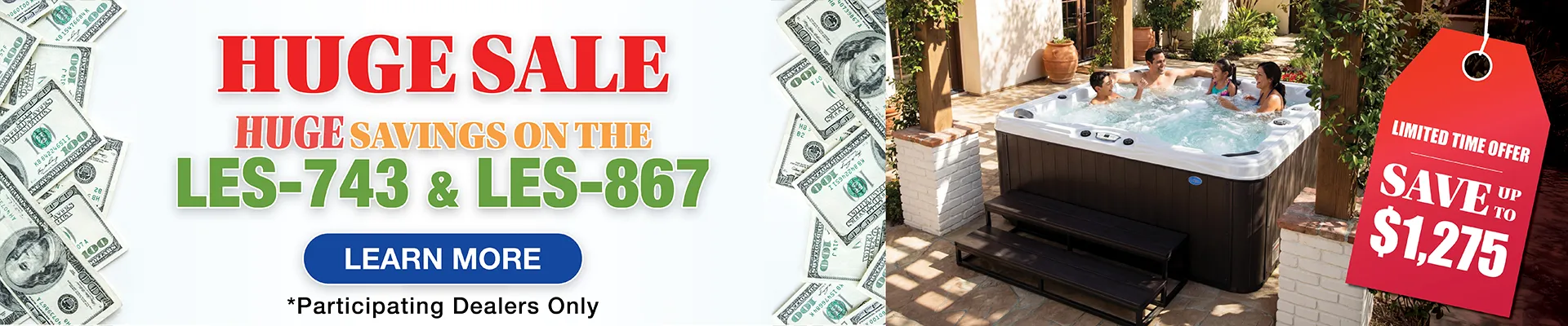 Calspas hot tub being used in a family setting - Red Lands